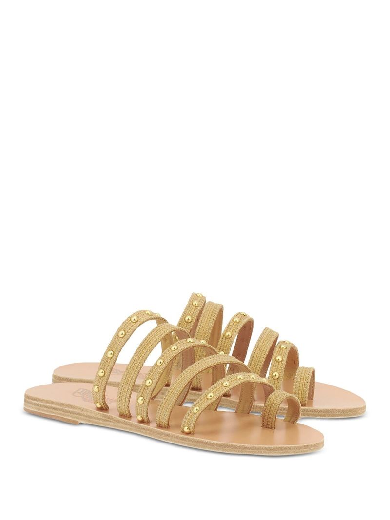 Ancient Greek Sandals Niki Braided Leather Slides