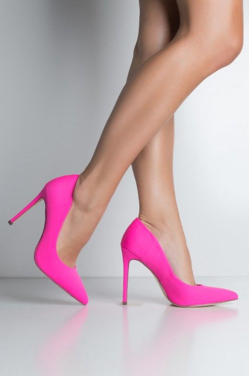 Bold-Colored Stilettos (Like Red, Fuchsia, or Cobalt)