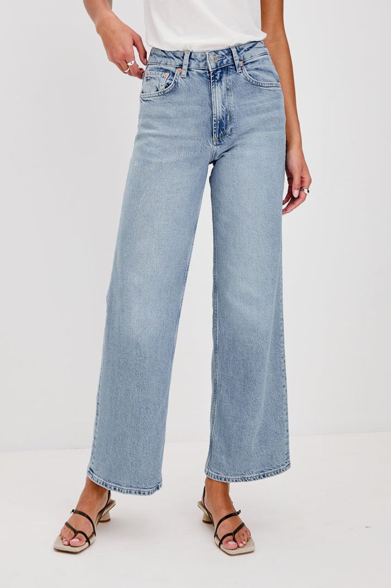 Rails Getty High Waist Cuffed Wide Leg Jeans