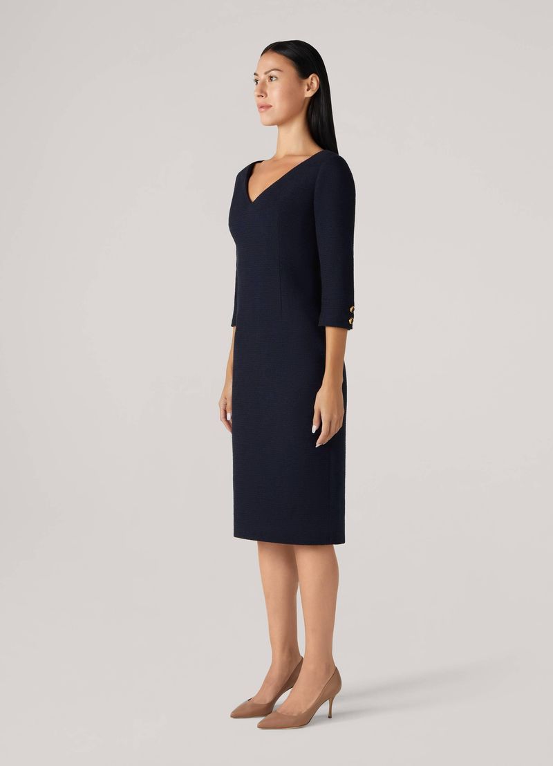 St. John – Milano Knit Midi Dress