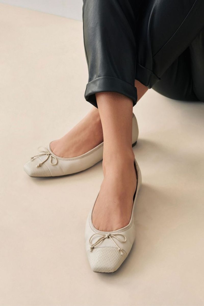Ballet Flats with a Square Toe