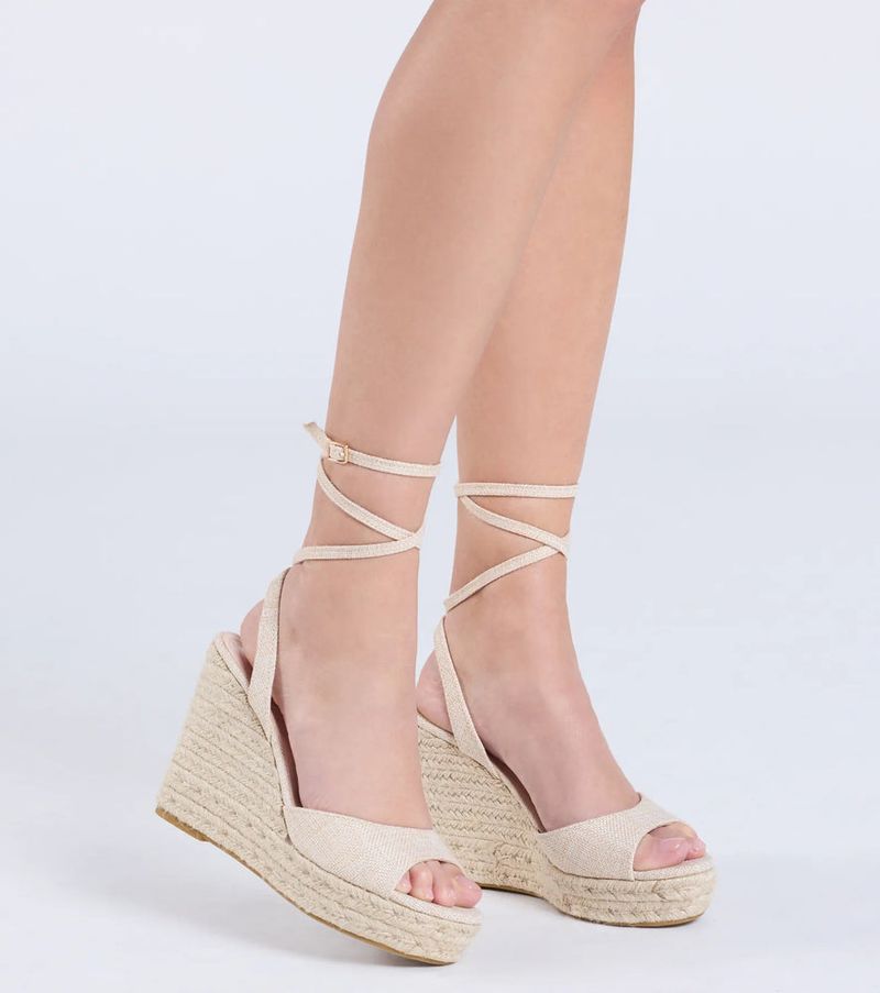 Neutral Espadrille Wedges