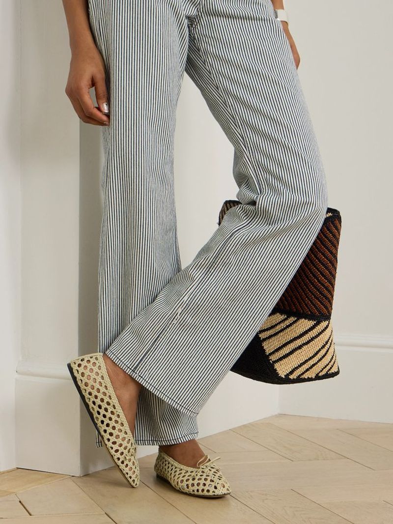 Woven Leather Flats