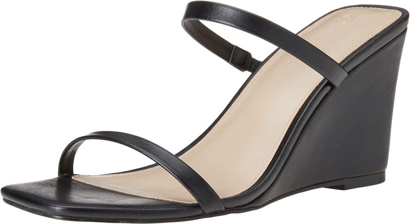 The Drop Sophia Two Strap Wedge