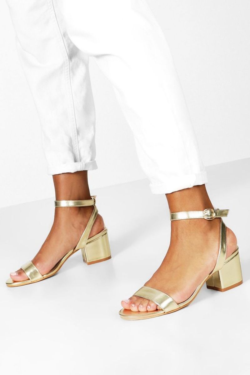 Low Block-Heel Sandals