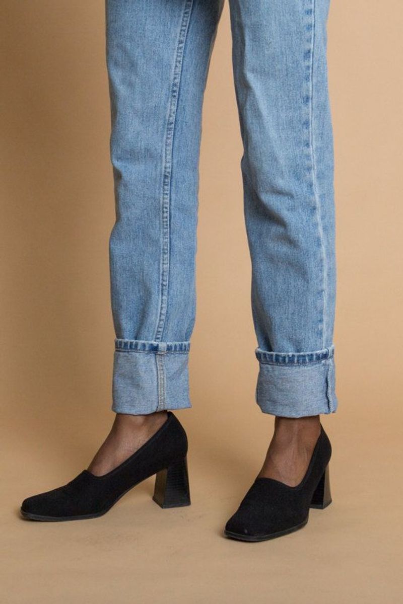 Outdated Square-Toe Pumps (Early 2000s style)
