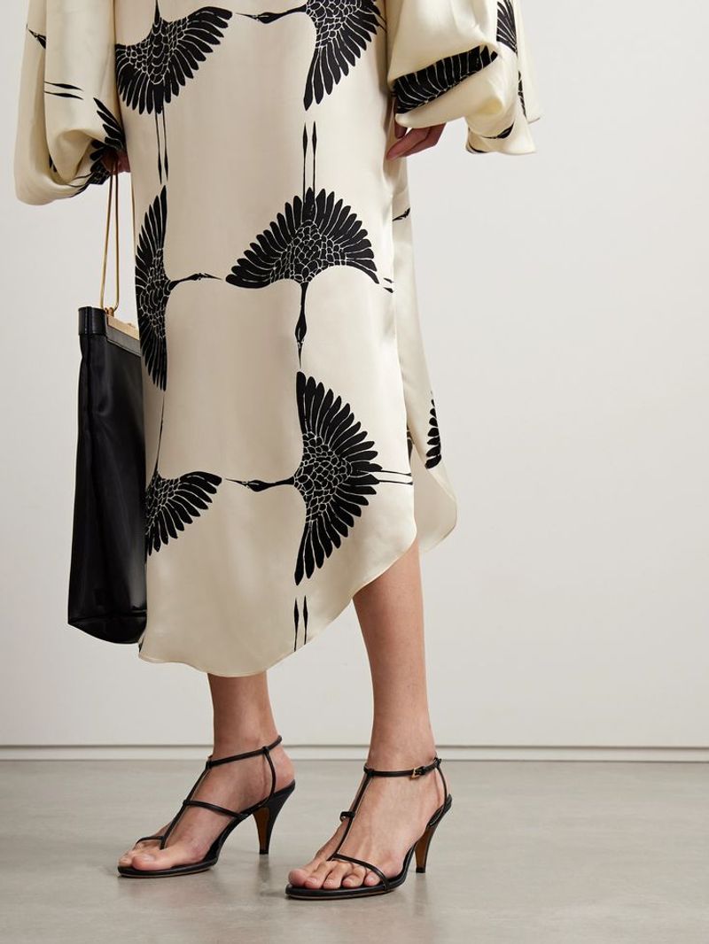 Khaite Jones Leather Sandals