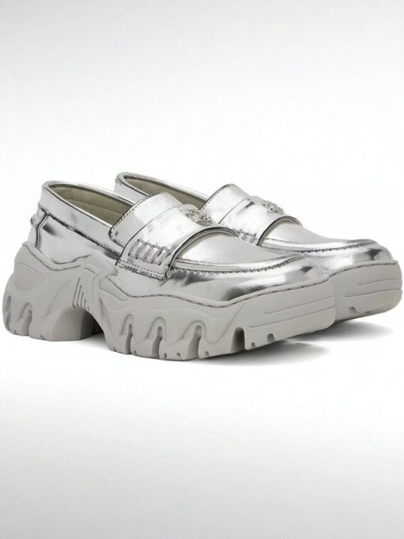 Rombaut Silver Loafers