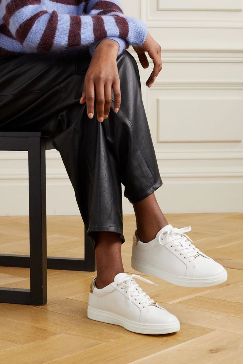 Minimalist White Leather Sneakers