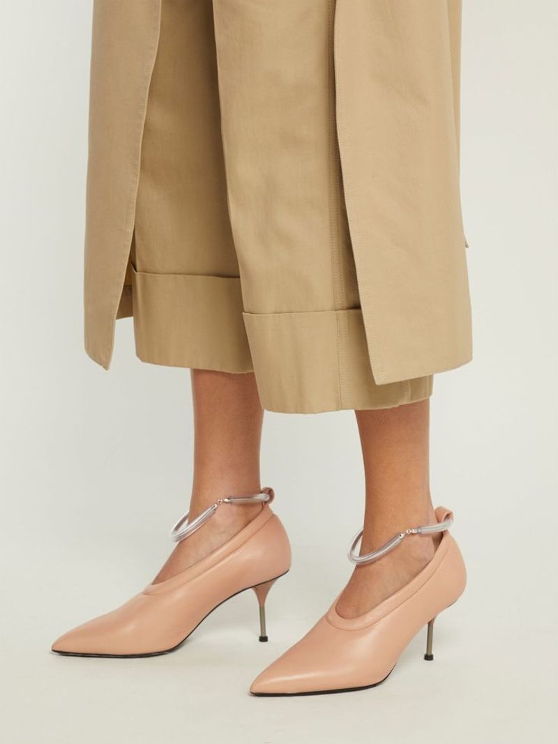 Ankle-Strap Heels with Subtle Details
