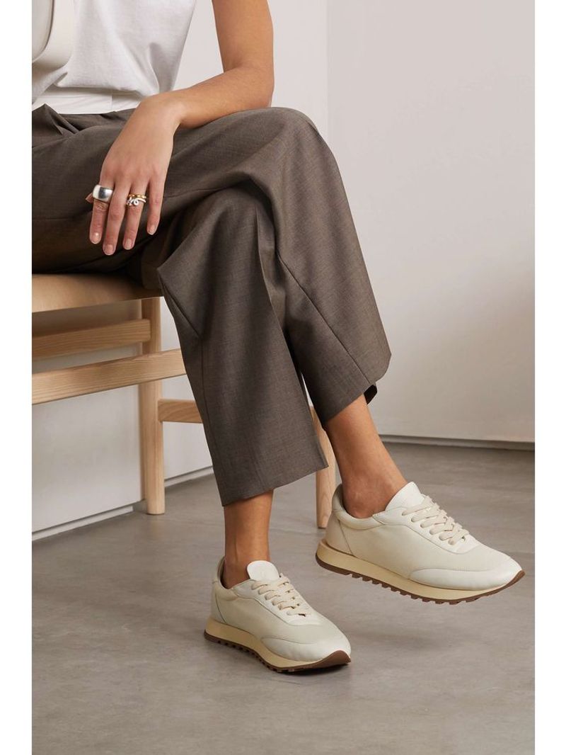 Sleek Leather Sneakers