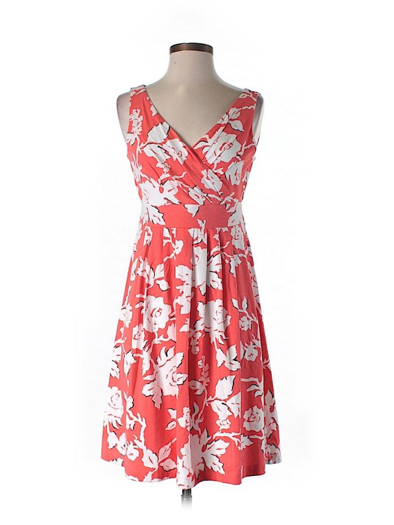 Lands' End Floral Wrap Dress