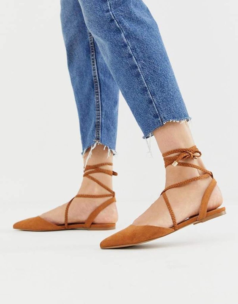 Pointed-Toe Ballet Flats