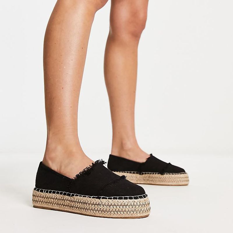 Frayed Espadrille Flats