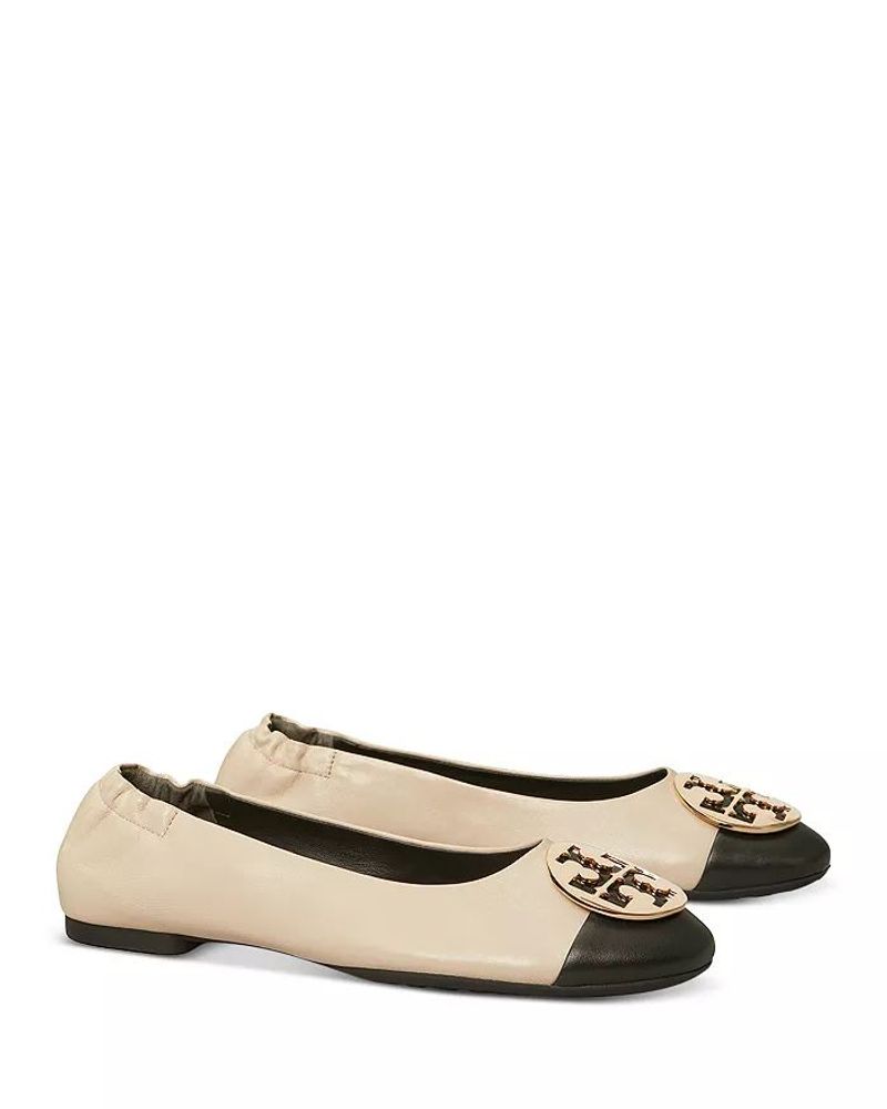 Tory Burch Claire Cap-Toe Ballet Flats