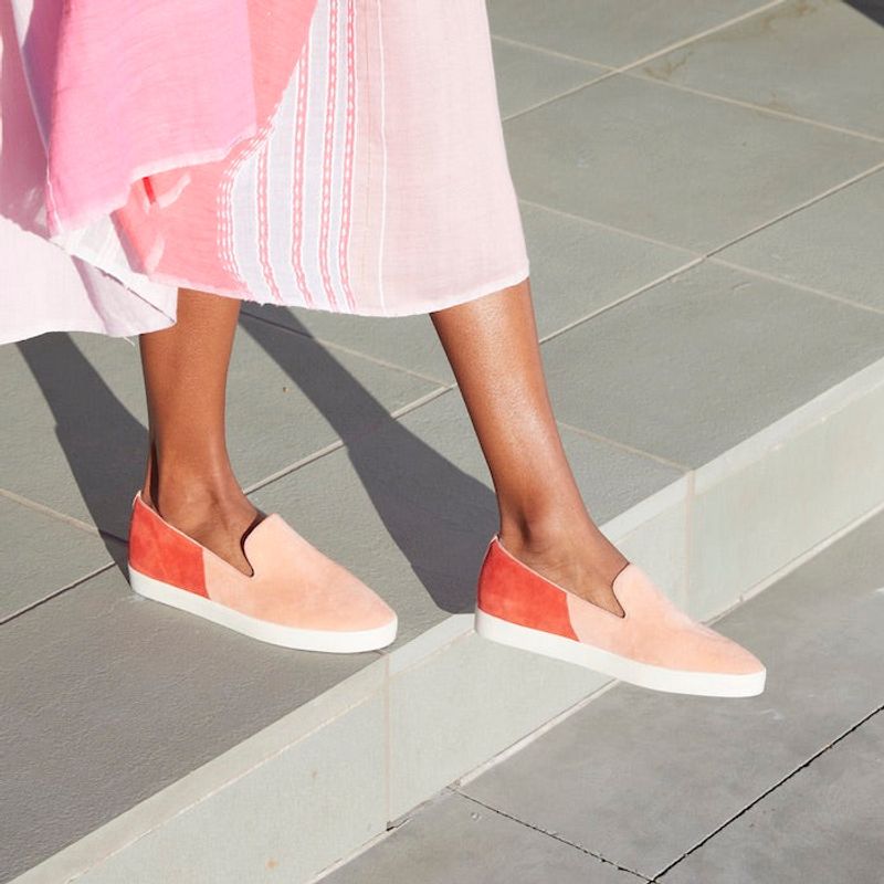 Color-Block Sneakers (Muted Tones)