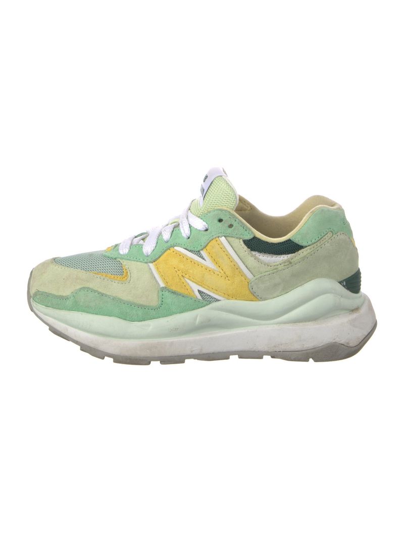 Staud + New Balance 57/40 Leather and Mesh Sneakers