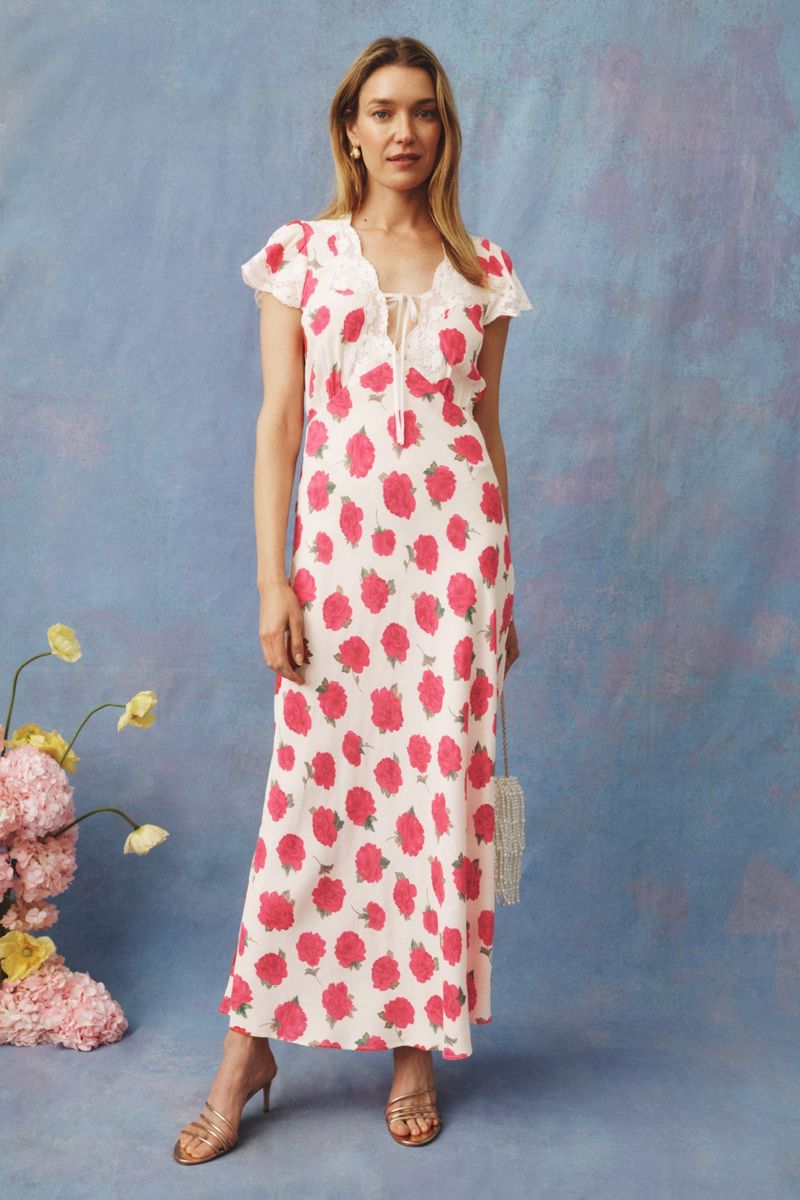 Rixo Amari Floral Print Dress