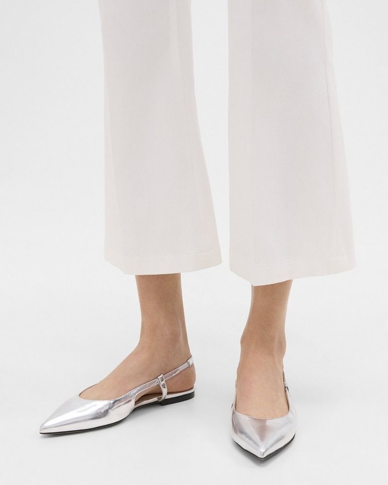 Slingback Pointed-Toe Flats