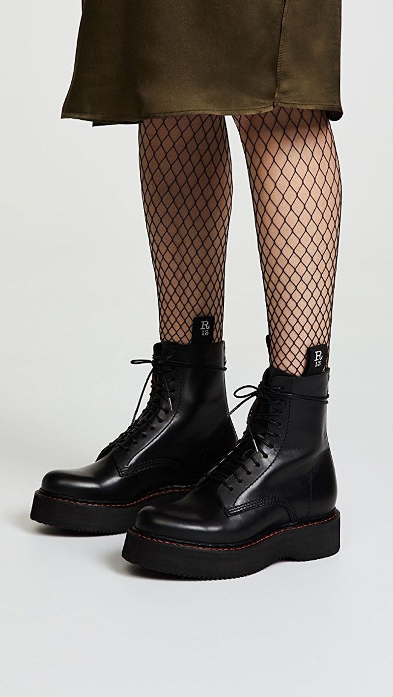 Platform Combat Boots