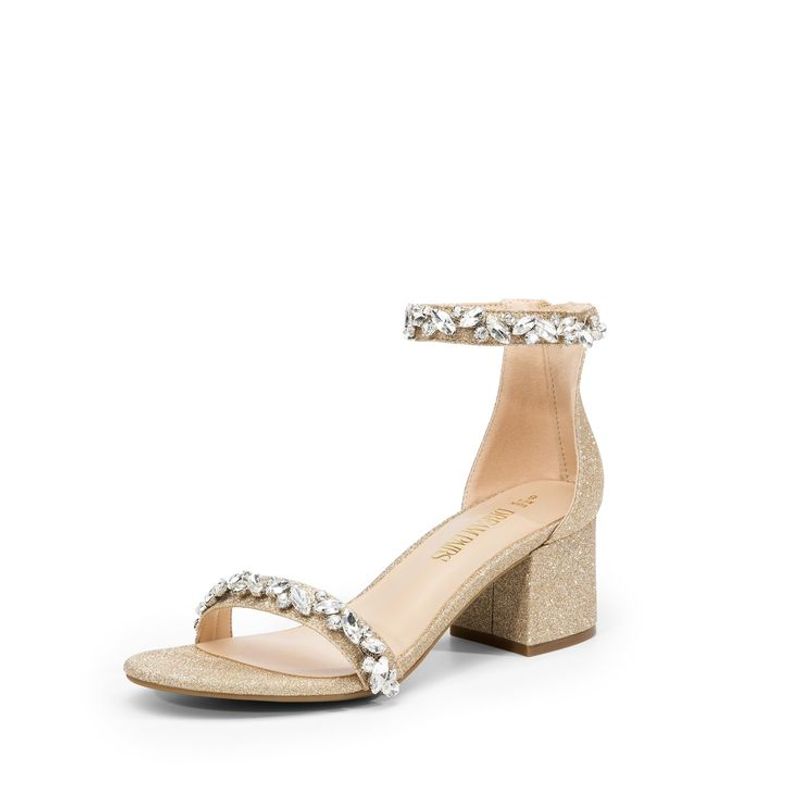 Dream Pairs Chunk Low Heel Pump Sandals