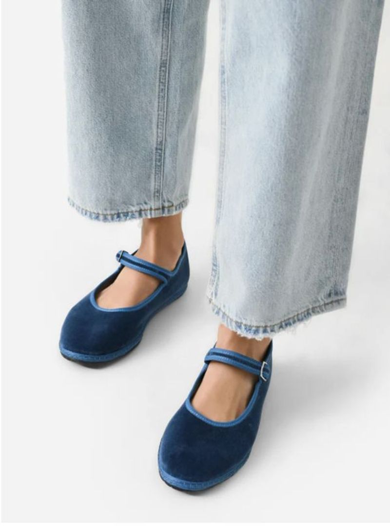 Vibi Venezia — Velvet Mary Jane Flats