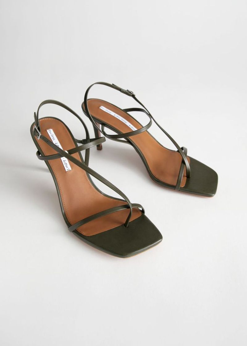 Kitten Heel Leather Sandals – & Other Stories