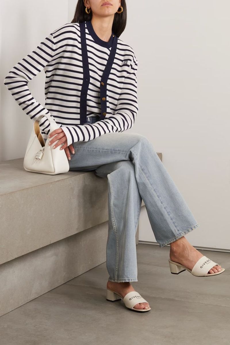 Fine Ribbed Tank + Cardigan Set + Flowy Trousers
