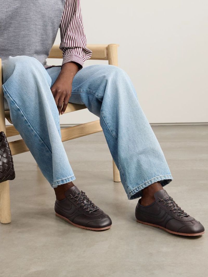 Dries Van Noten Low Top Leather Sneakers