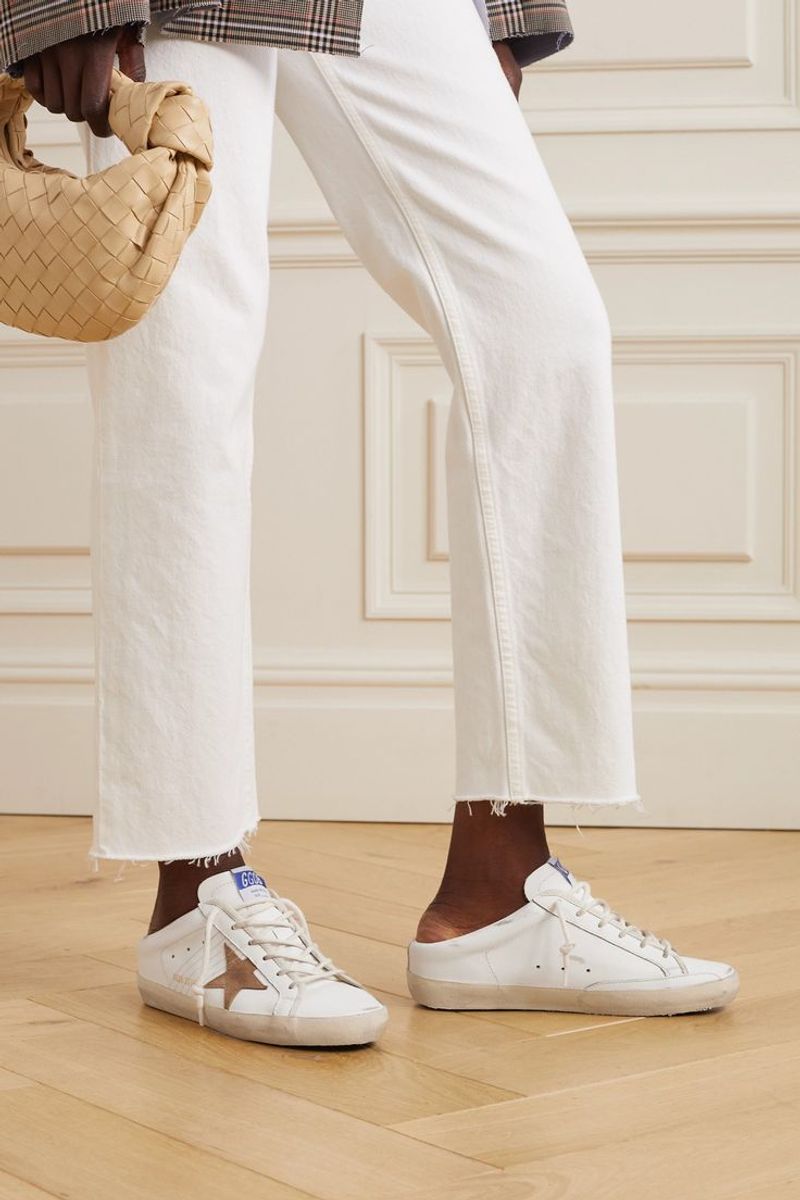 Folded-Down Backless Sneakers