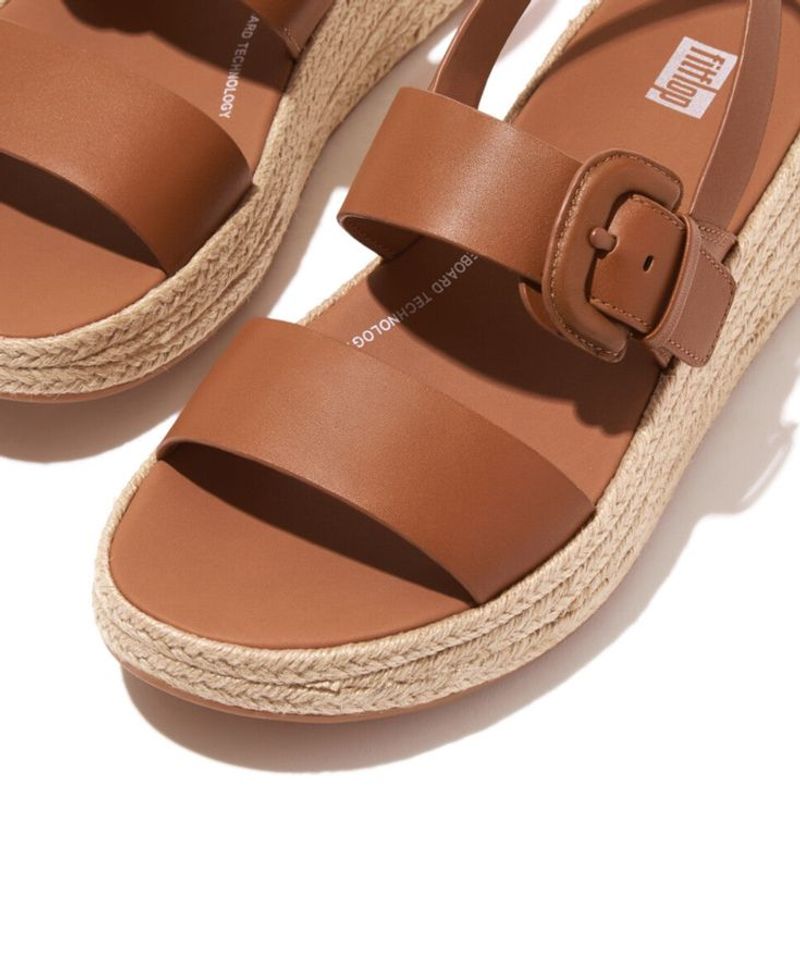 FitFlop F-Mode Leather Flatform Sandal