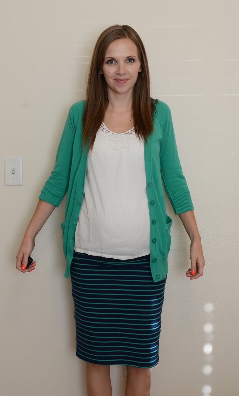 Old Cardigans With Sagging Pockets