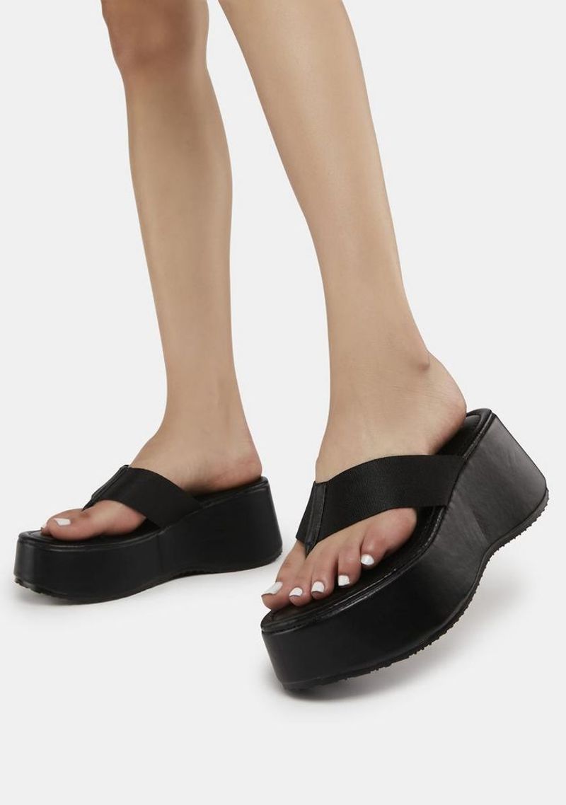 Chunky Wedge Flip-Flops