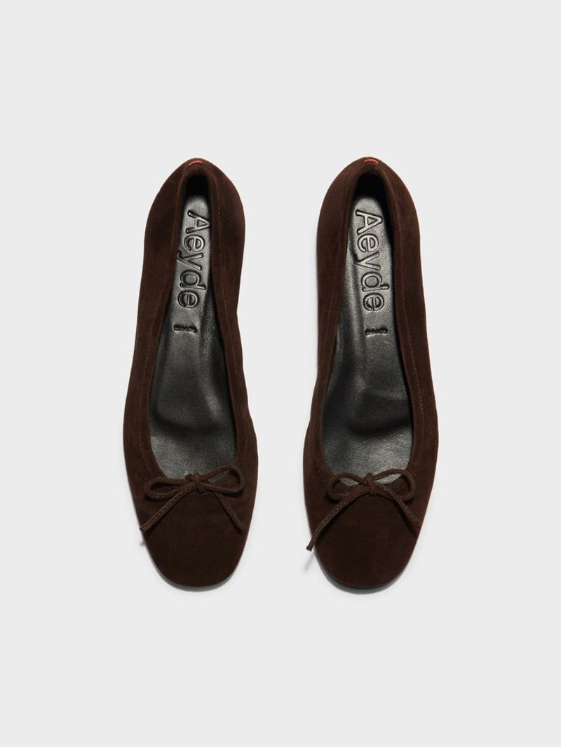 Aeyde Delia Suede Ballet Flats