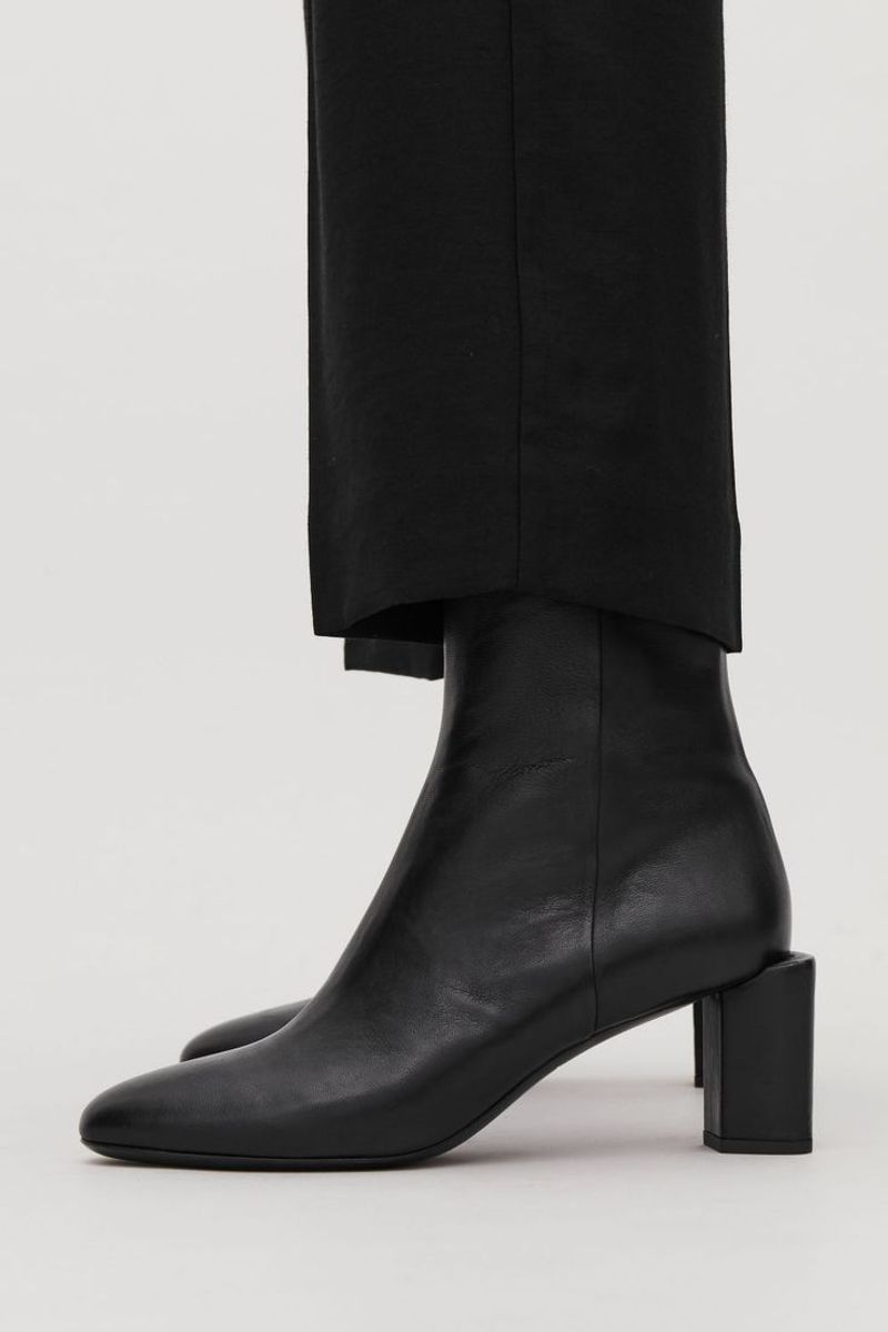 Sculptural or Square-Toe Boots