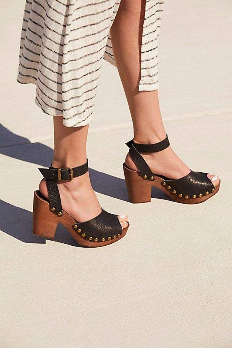 Ankle-Strap Clogs