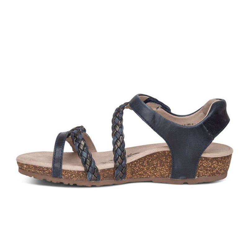 Aetrex Jillian Quarter Strap Sandals