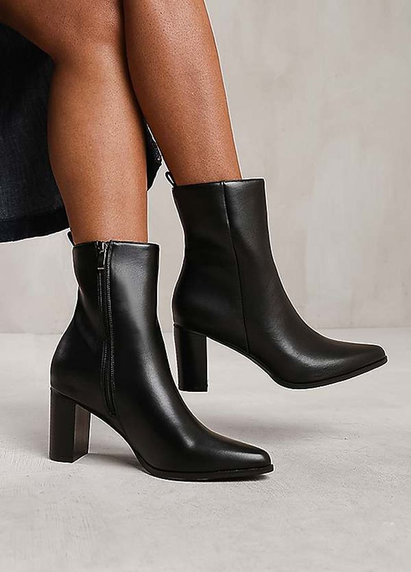 Block-Heel Ankle Boots