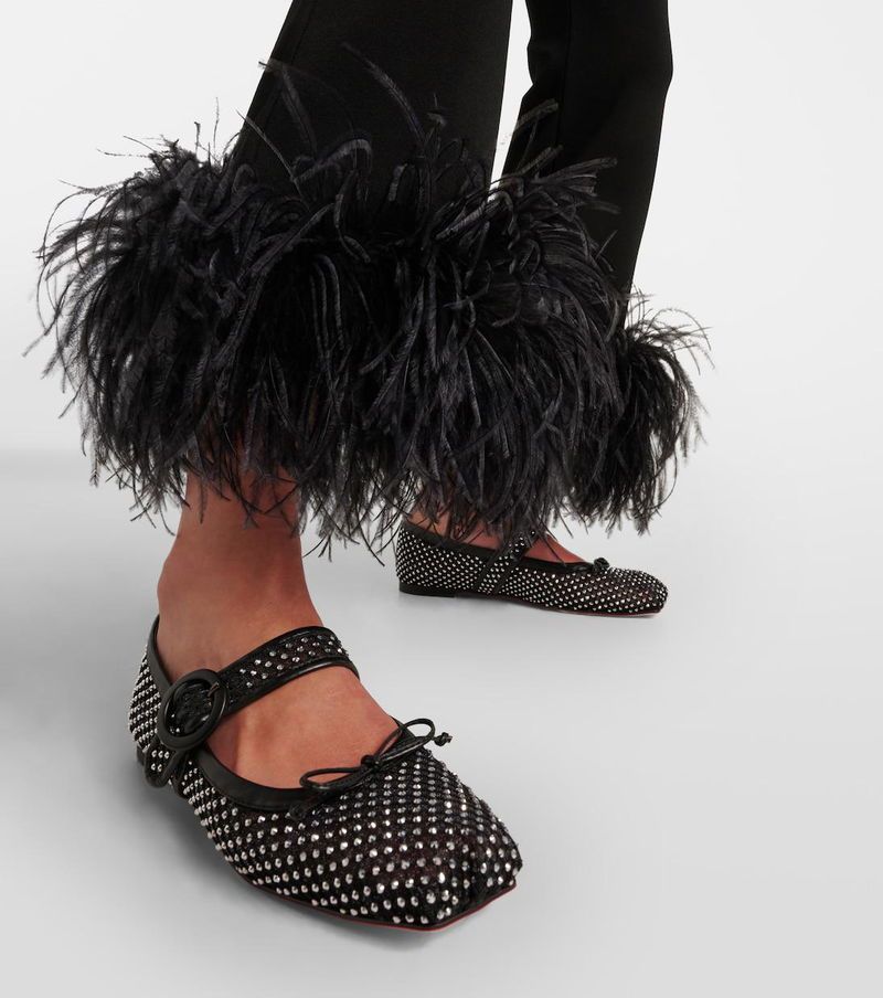 Feathered or Overly Embellished Flats