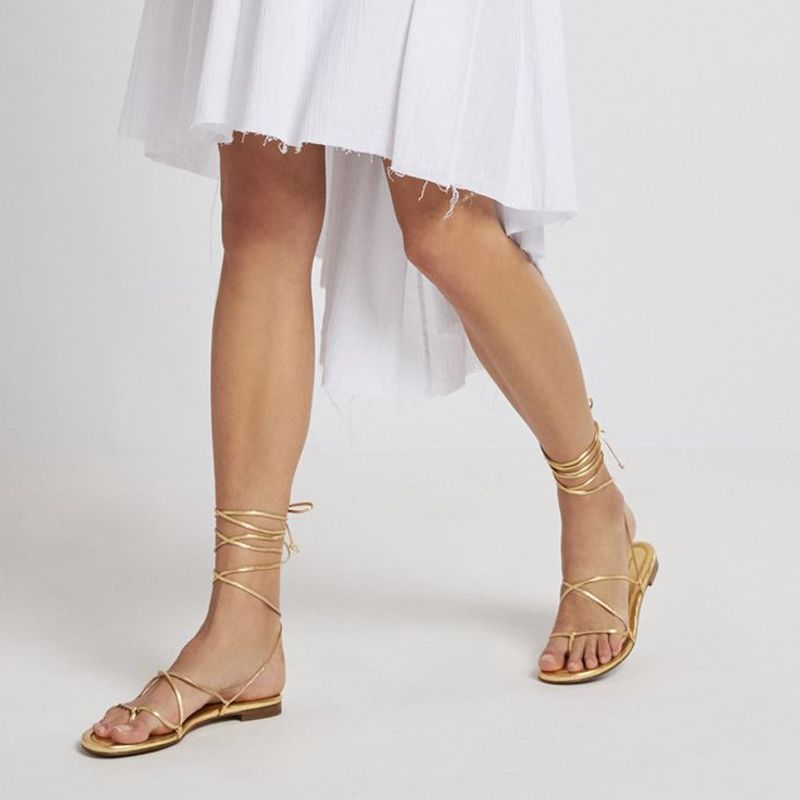 Metallic Flat Sandals