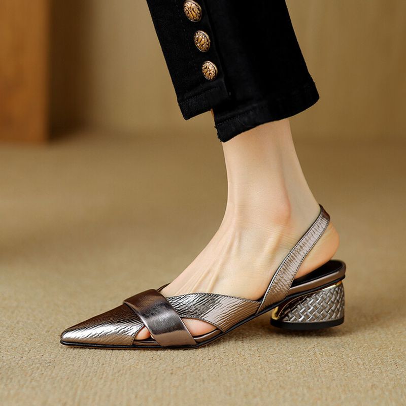Holding Onto Extremely Low-Cut Slingbacks