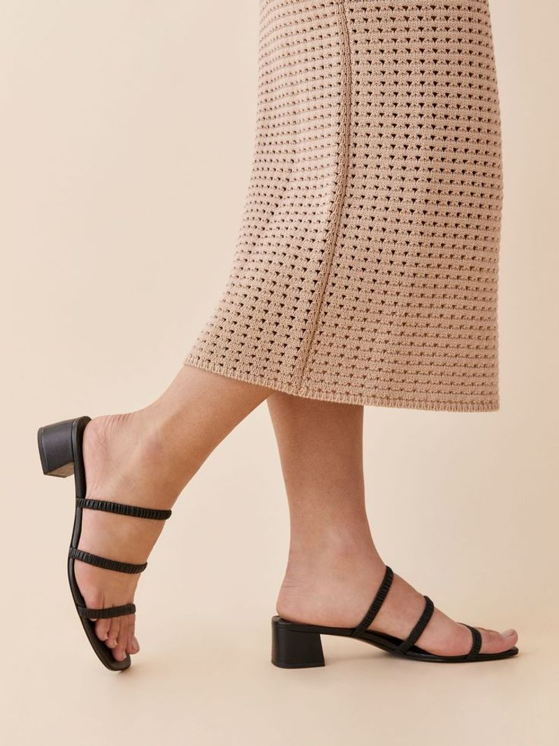 Block-Heel Mules