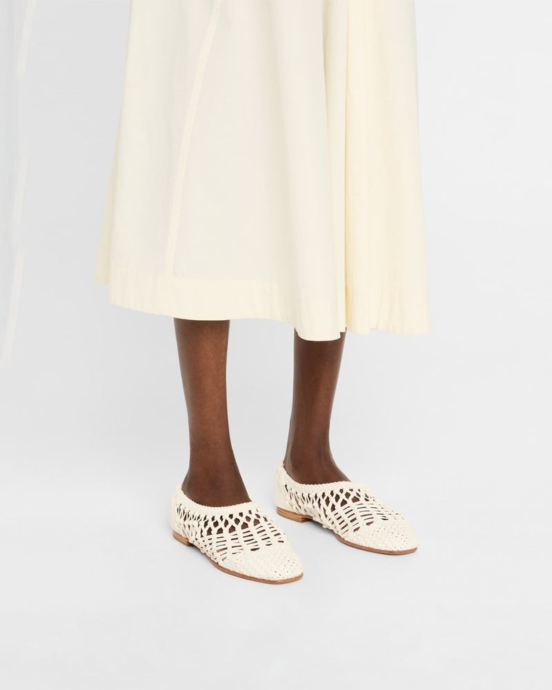 Simkhai Eden Woven Leather Ballet Flats