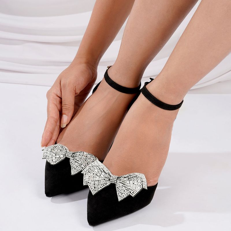 Flats with Oversized Bows or Sparkles