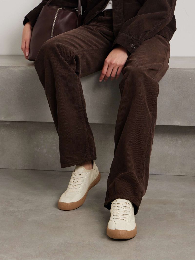 The Row Canvas Lace-Up Sneaker