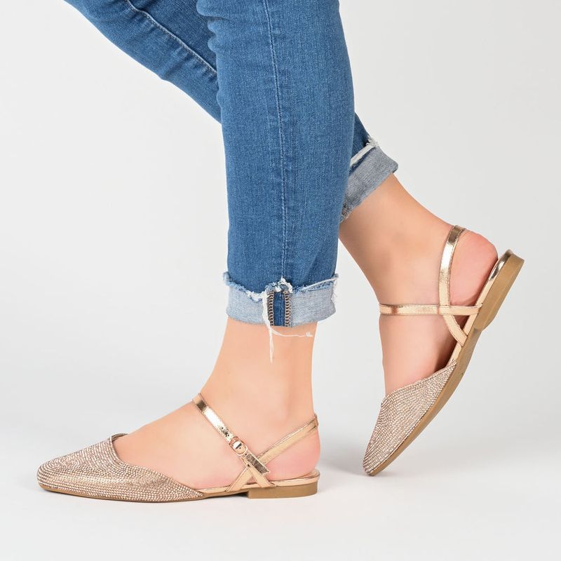 Glitter-Covered Ballet Flats
