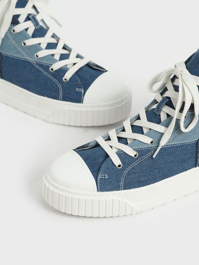 Patchwork or Mixed-Media Sneakers