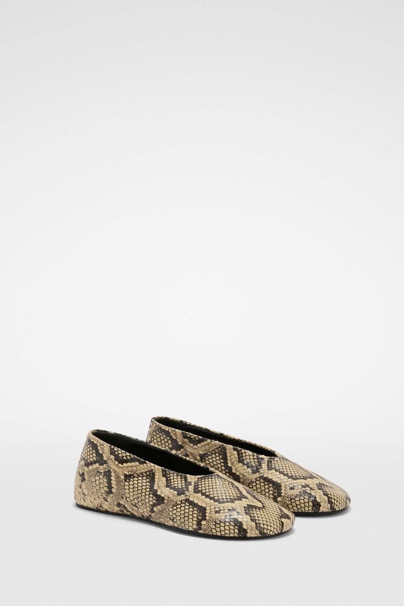 Jil Sander Snake Ballerinas