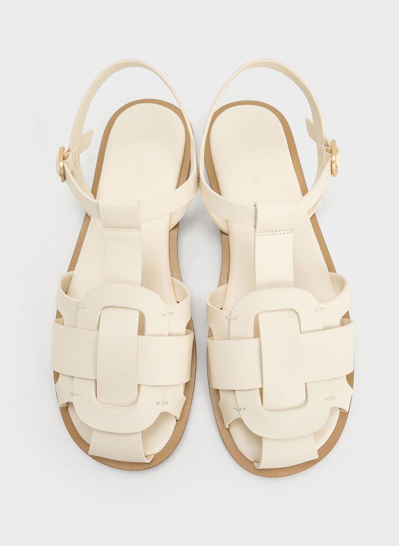 Charles & Keith Easley T-Bar Caged Sandals