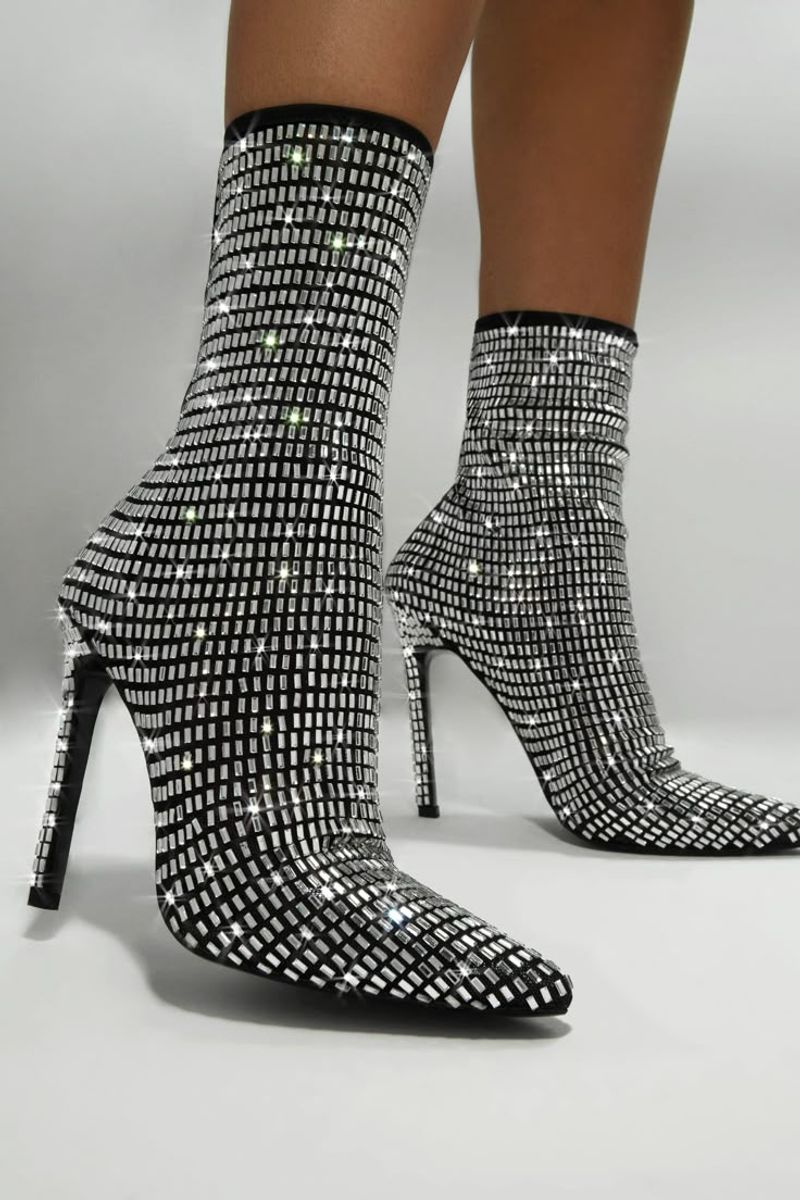 Overly Embellished Ankle Boots